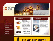 Tablet Screenshot of macedonia-export.com